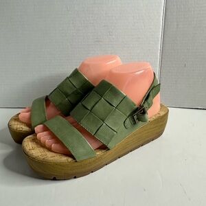 SOLD! Korks  Fraya Leather Comfort Platform Sandals
